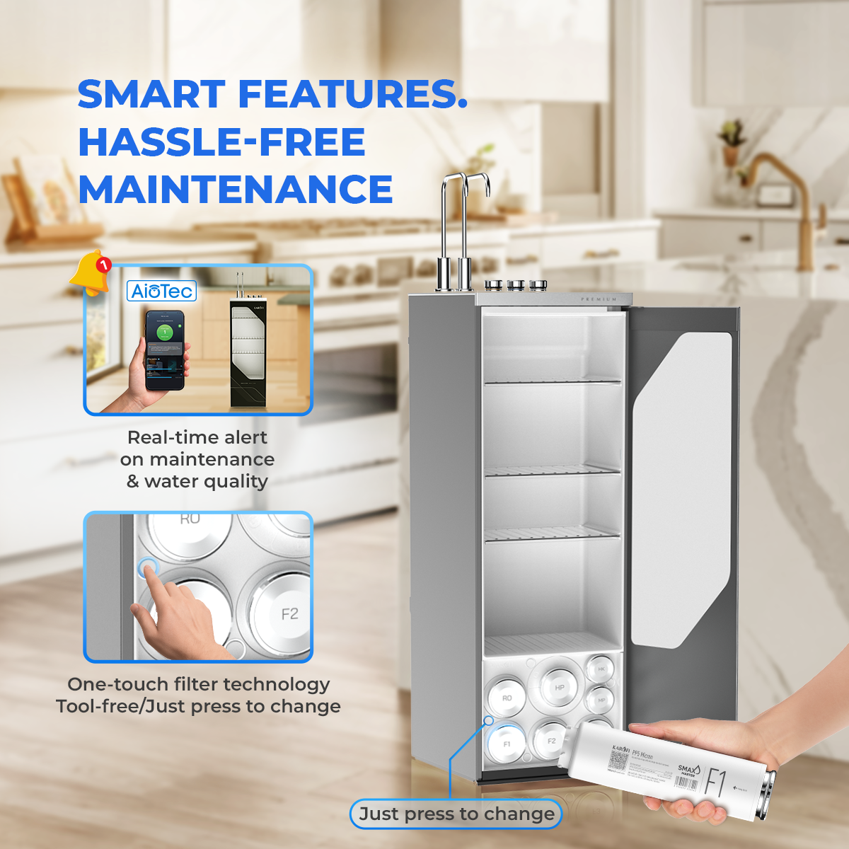 KAROFI HOT & COLD RO WATER PURIFIER S6 PREMIUM