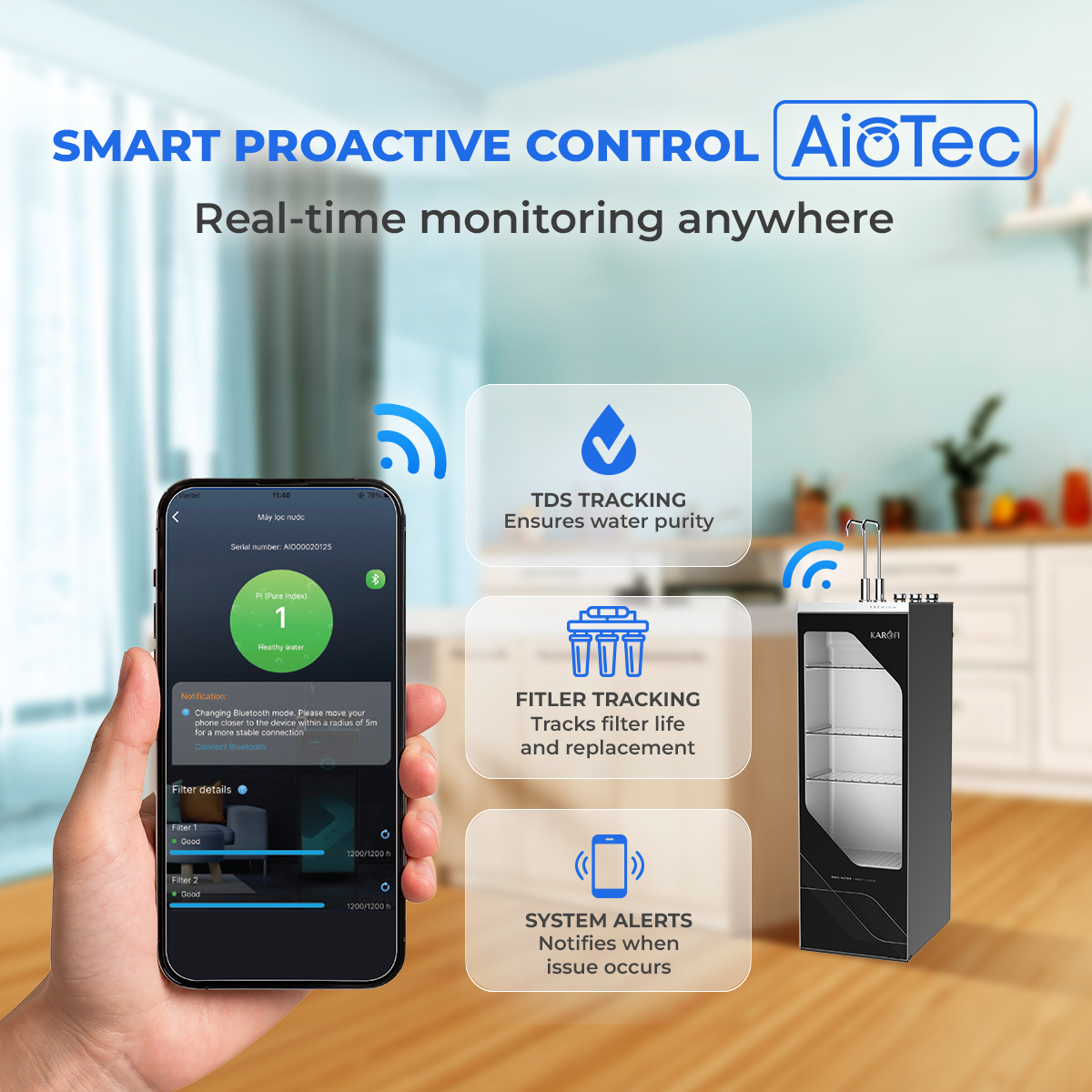 KAROFI HOT & COLD RO WATER PURIFIER S6 PREMIUM