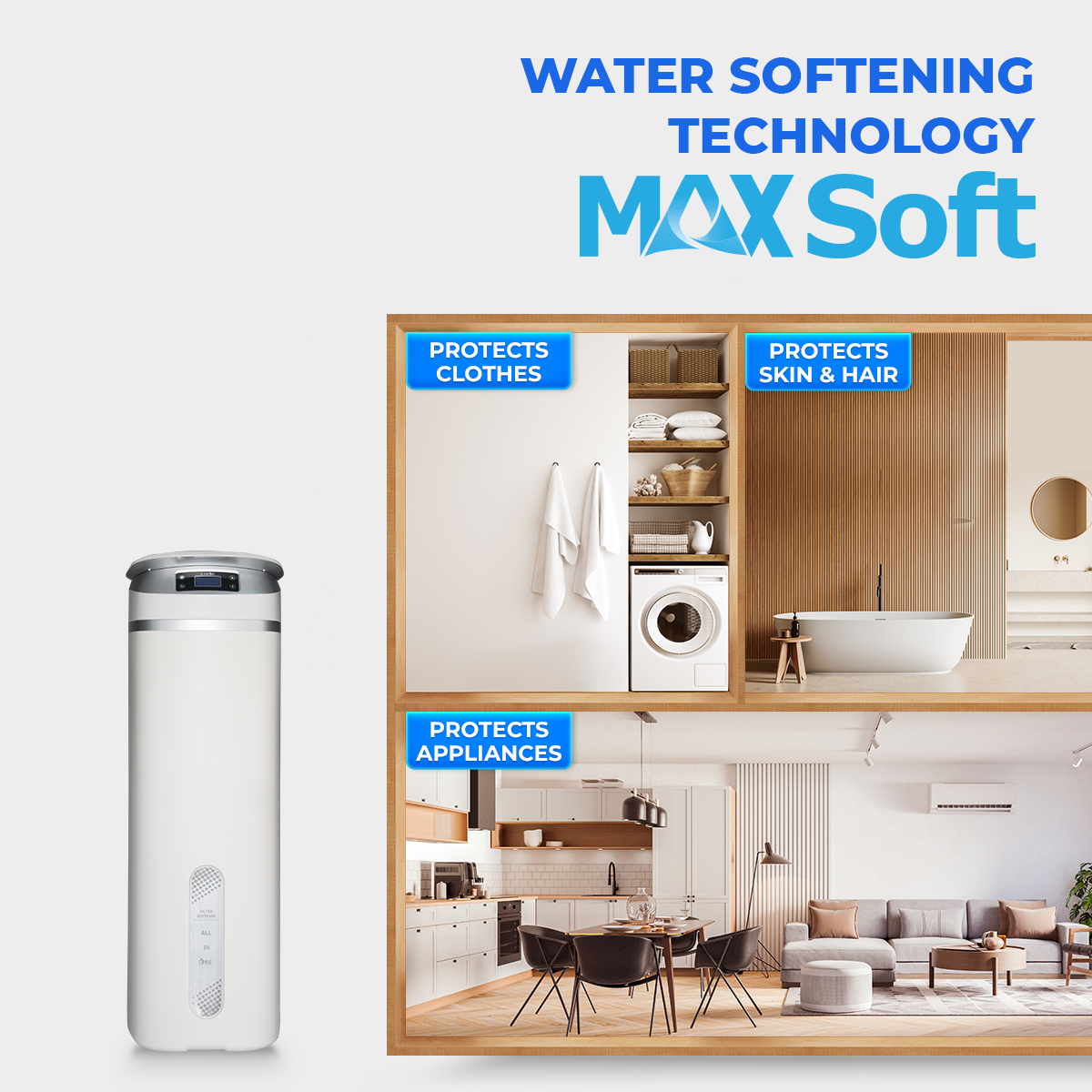 KAROFI WHOLE-HOUSE FILTRATION & SOFTENER SYSTEM KTF-P02